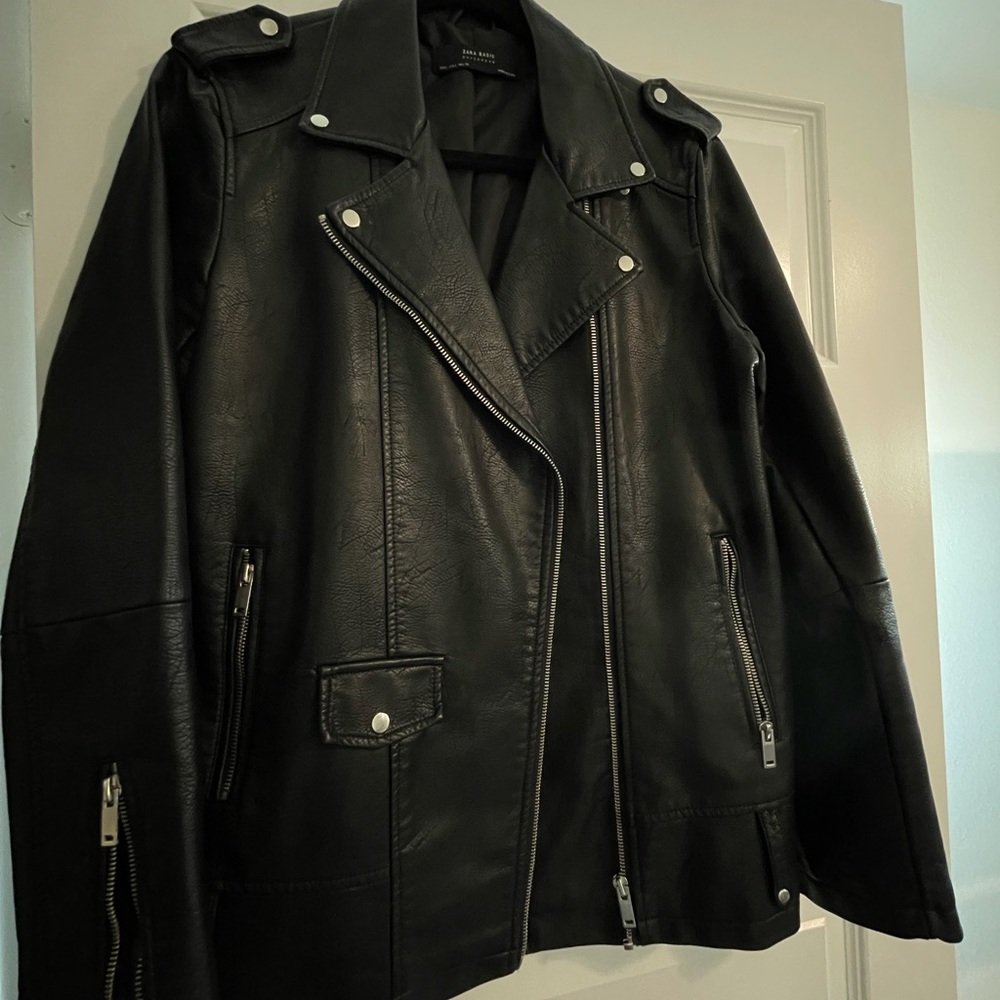 Zara leather jacket (biker)